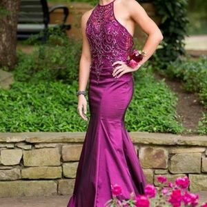 Mori Lee Black Berry 99050 Prom Dress